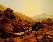 西德尼 理查德 珀西 : Figures On A Path By A Rocky Stream